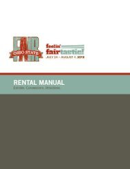 Rental Manual - Ohio State Fair