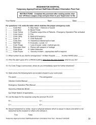 Washington Hospital Orientation Packet - Nursing ... - Ohlone College