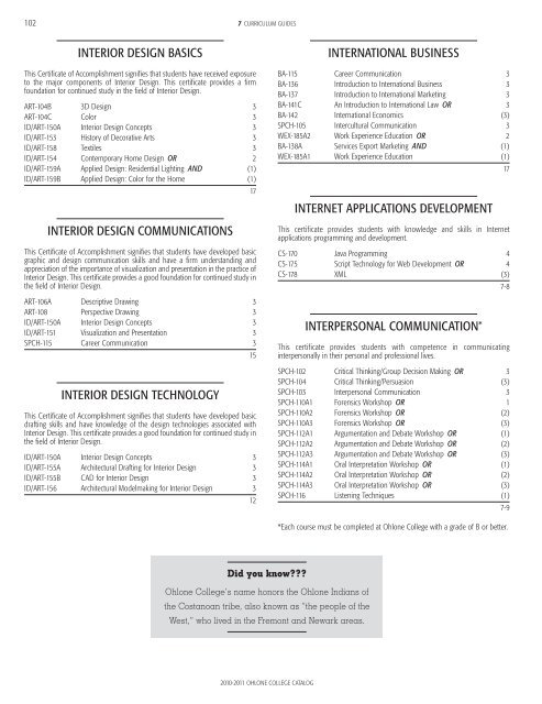 2010-2011 Catalog (all pages) - Ohlone College