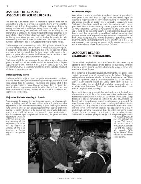 2010-2011 Catalog (all pages) - Ohlone College