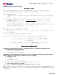 FSA Reimbursement Claim Form