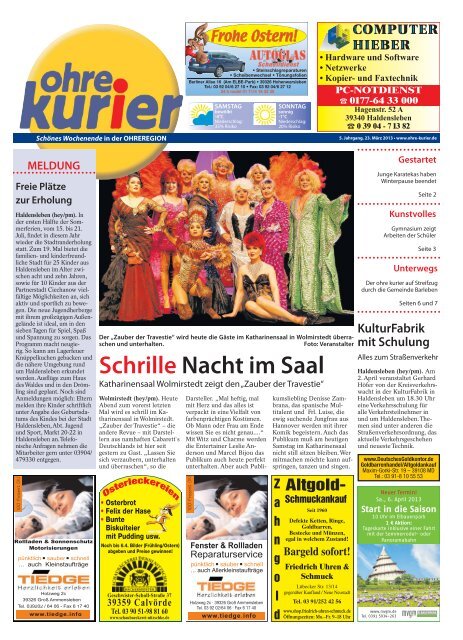 Schrille Nacht im Saal - ohre-kurier