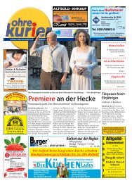 Premiere an der Hecke - ohre-kurier