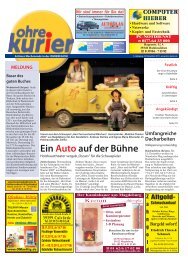 Ein Auto auf der Bühne - ohre-kurier