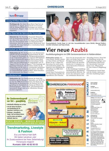 Fest in der Altstadt - ohre-kurier