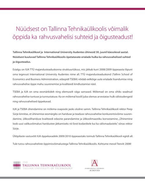 Tule õppima maaülikooli! - Õhtuleht