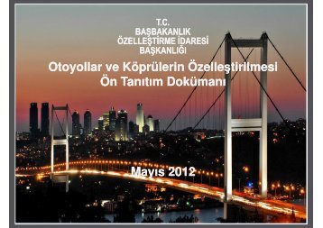 Ãn TanÄ±tÄ±m DokÃ¼manÄ± - ÃzelleÅtirme Ä°daresi BaÅkanlÄ±ÄÄ±