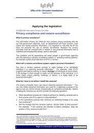 privacy compliance and cctv guideline - Office of the Information ...