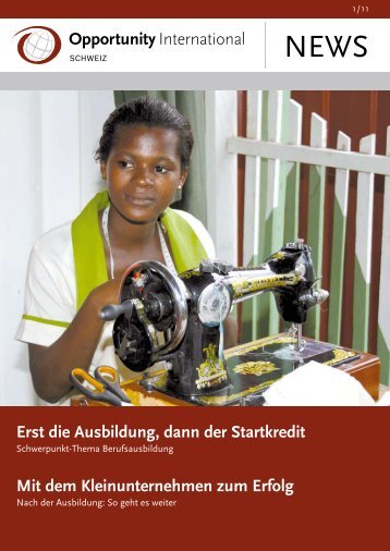 Erst die Ausbildung, dann der Startkredit Mit dem Kleinunternehmen ...