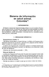 Sistema de informaciÃ³n en salud animal. Colombia(*) - OIE