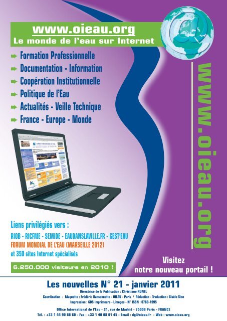 Les nouvelles NÂ° 21 - Office International de l'Eau