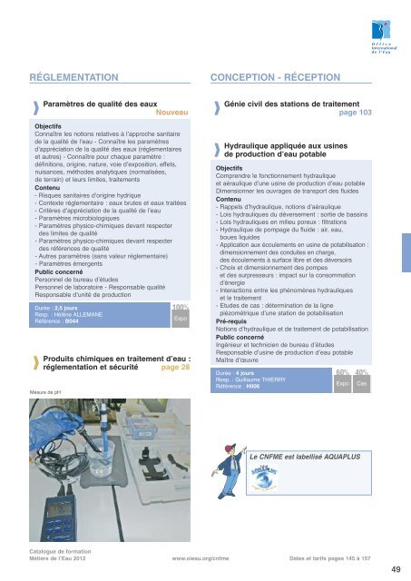 production d'eau potable - Office International de l'Eau