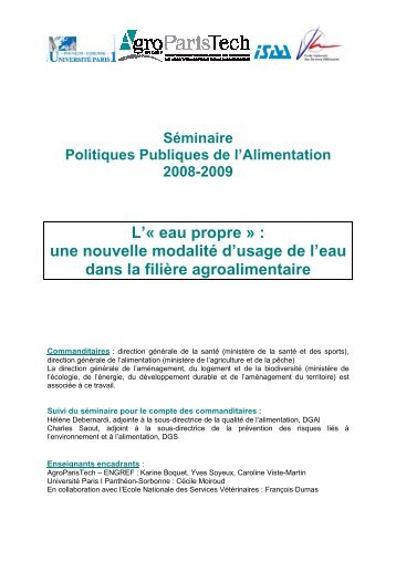 Le rapport - Office International de l'Eau