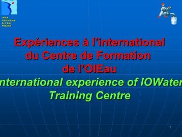 formation pro - Office International de l'Eau