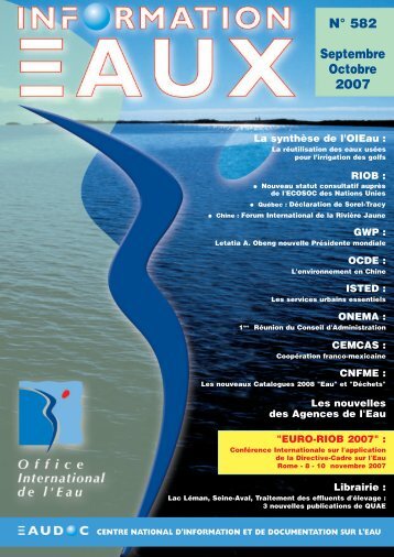 Lire le nÂ° 582 - Office International de l'Eau