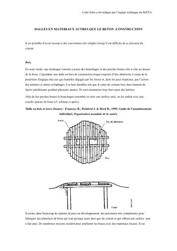 dalles en materiaux autres que le beton :construction