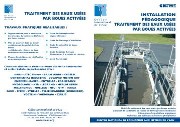 traitement des eaux usÃ©es par boues activÃ©es - Office International ...