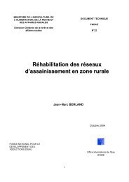 RÃ©habilitation des rÃ©seaux d'assainissement en zone rurale - Office ...