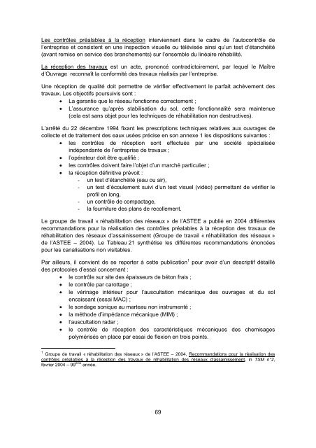 RÃ©habilitation des rÃ©seaux d'assainissement en zone rurale - Office ...