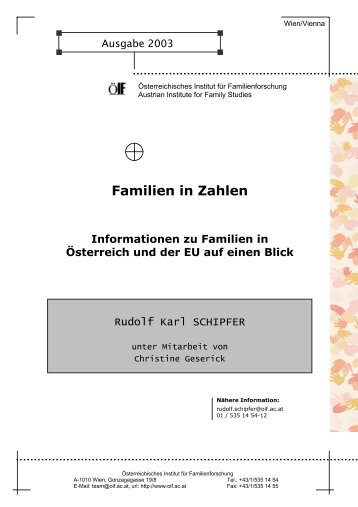 Familien in Zahlen 2003 - Ãsterreichisches Institut fÃ¼r ...