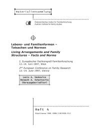 Lebens- und Familienformen - Tatsachen und Normen