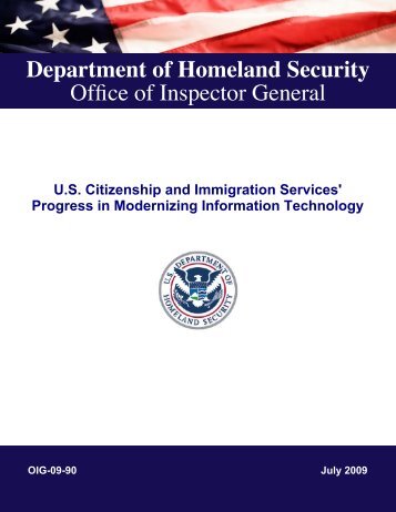 US Citizenship and Immigration Services - Office of Inspector ...