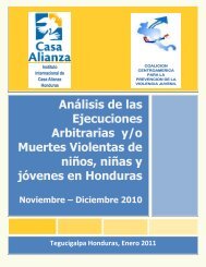 AnÃ¡lisis de las ejecuciones de niÃ±os /as y jÃ³venes en Honduras