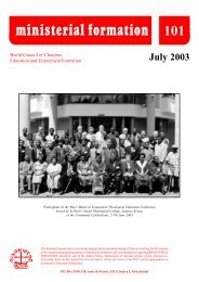 ministerial formation - World Council of Churches