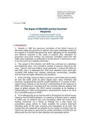 Response - World Council of Churches
