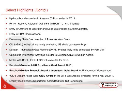 Investor Presentation - Oil India Limited