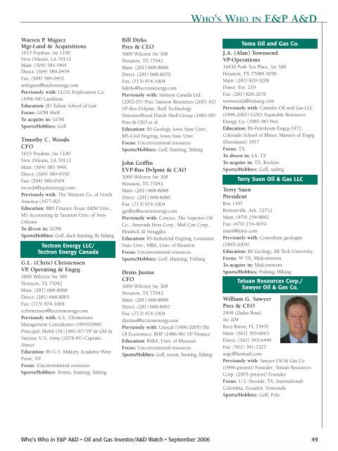 in E&P A&D 2006 - Oil and Gas Investor