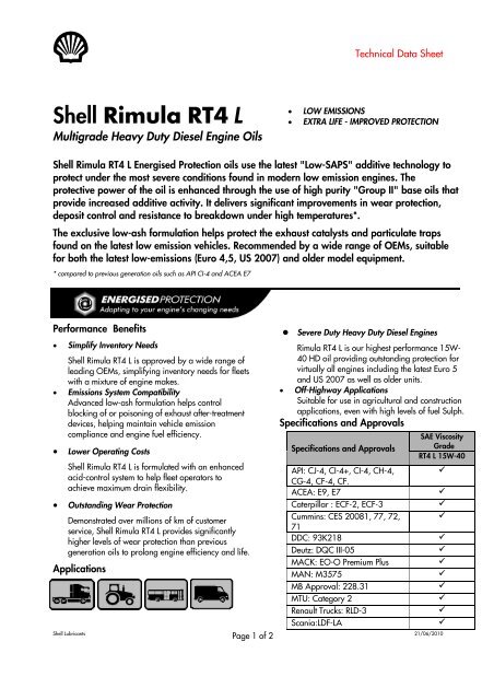 Rimula RT4 L TDS.pdf - OilsandStuff