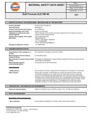 1221 Gulf Formula ULE 5W-40.pdf - Oils & Stuff