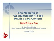 The Meaning of âAccountabilityâ in the Privacy Law Context