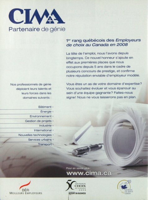 PLAN 2008-1 - Ordre des ingénieurs du Québec