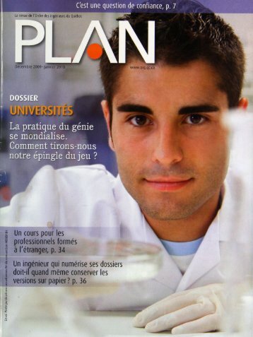 PLAN 2009-8 - Ordre des ingénieurs du Québec