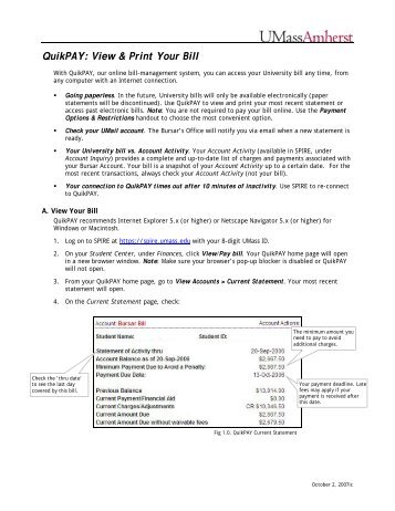 View & Print Your Bill