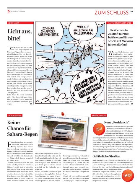 Saisonstart auf Mallorca - Die Inselzeitung Mallorca Mai 2014