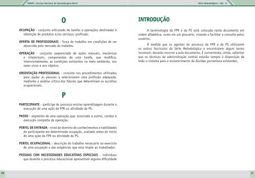 SENAR â¢ ServiÃ§o Nacional de Aprendizagem Rural - OIT/Cinterfor