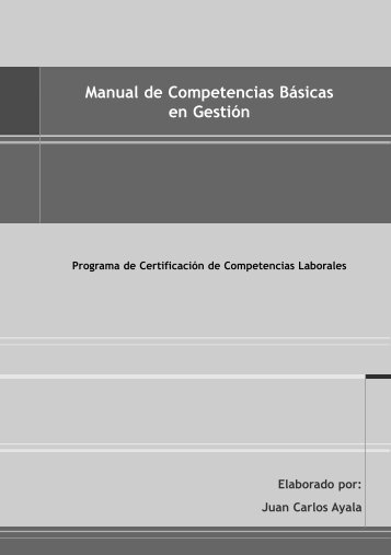 Manual de Competencias BÃ¡sicas en GestiÃ³n - OIT/Cinterfor