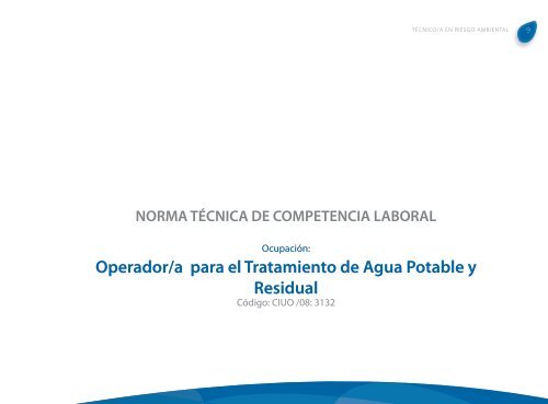 Operador/a para el tratamiento de Agua Potable y ... - OIT/Cinterfor