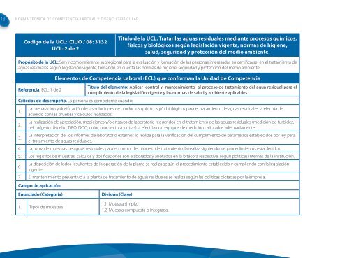 Operador/a para el tratamiento de Agua Potable y ... - OIT/Cinterfor