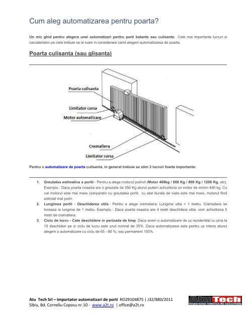 Ghid de alegere automatizare