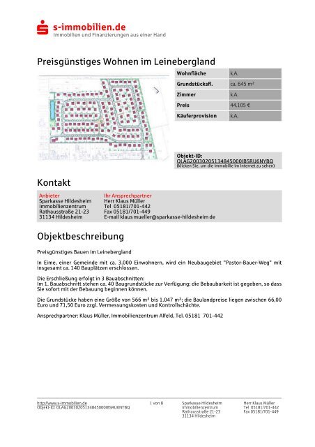 Sparkasse Immobilien Portal - EIME online