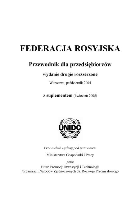 Przewodnik dla PrzedsiÄ™biorcy ROSJA 2006