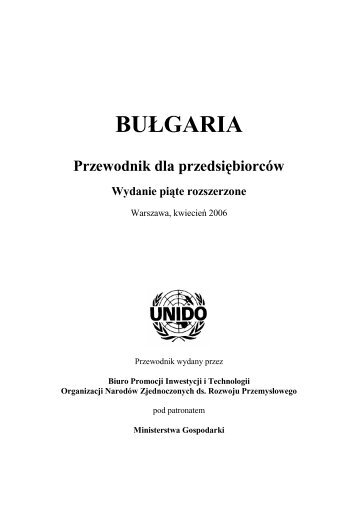 BUÅGARIA Przewodnik dla przedsiÄbiorcÃ³w - Szu.pl