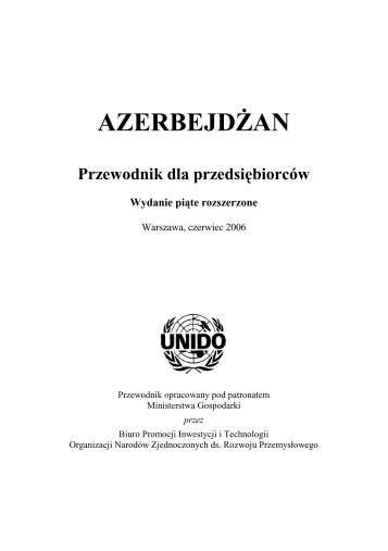 AZERBEJDÅ»AN Przewodnik dla przedsiÄbiorcÃ³w - Szu.pl