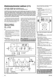 mÄÅenÃ­ komplexnÃ­ impedance antÃ©ny