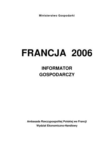 FRANCJA 2006 - Portal Promocji Eksportu