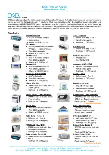 DAB Product Guide - Ok1mjo.com